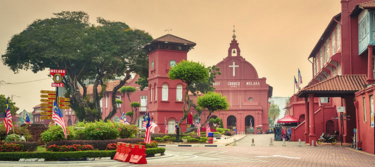 Christ Church, Malacca, Malaysia, Asia