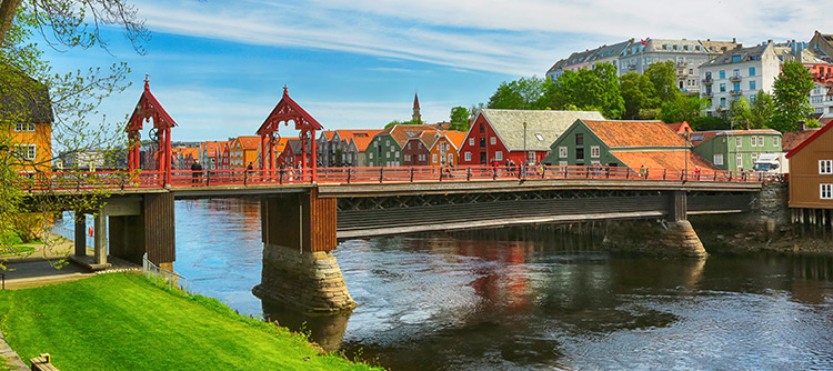 Old Bridge, Trondheim, Norway, Europe