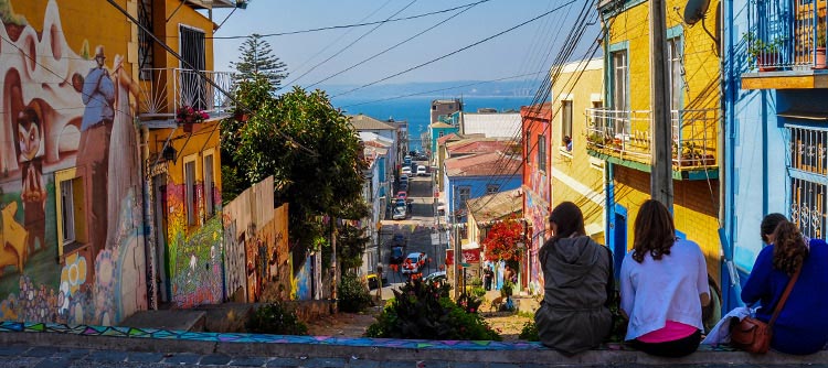 Ocean view, Valparaiso, Chile, South America
