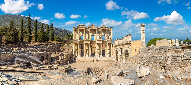 Library of Celsus ruins, Ephesus, Greece, Europe