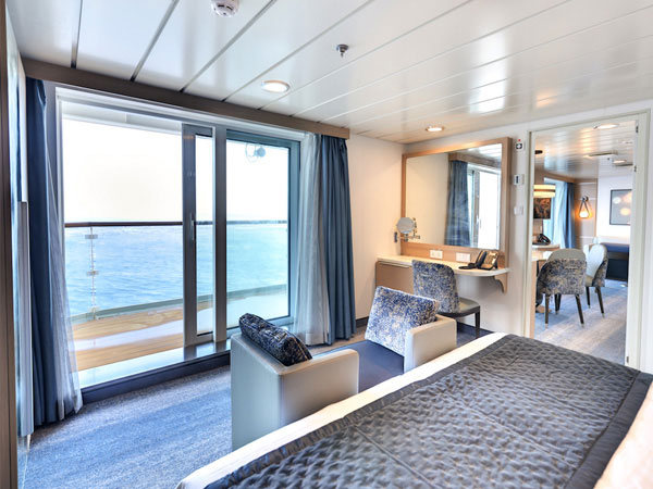 Ocean Explorer, Category OS, Owner's Suite, View of Bedroom from the Bed