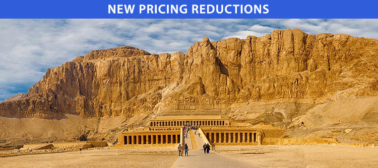 Explore the legendary mortuary Temple of Hatshepsut and visit the Valley of the Kings and Queens